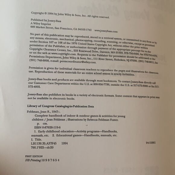 Paperback Book Indoor and Outdoor Activities for Children - Picture 8 of 15